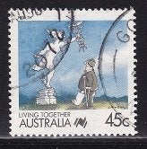 3798 - Australië michel 1086 IA gestempeld , Leven in cartoo, Verzenden, Gestempeld