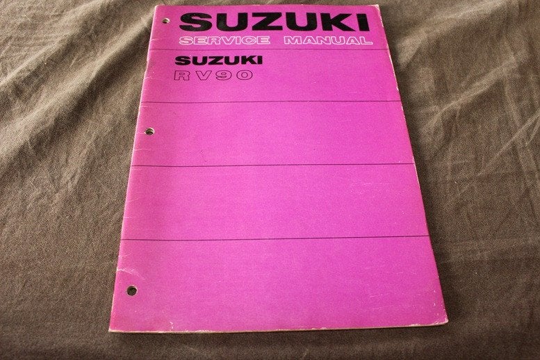 Suzuki RV90 1977 motorcycle service manual RV 90, Motoren, Ophalen of Verzenden, Suzuki