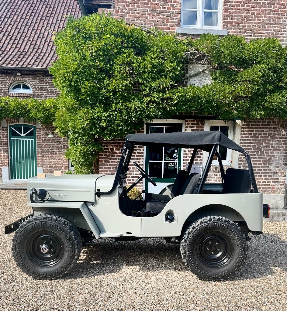 Jeep willys CJ3B - 1956 - NIEUWSTAAT!, Auto's, Stof, Zwart, 4 cilinders, CJ