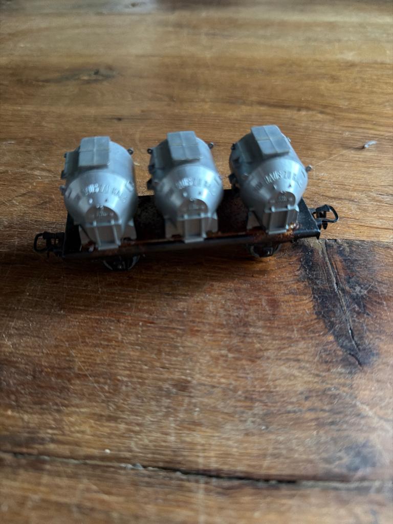 Märklin Ketelwagen met 3 ketels - Gebruikt, Ophalen of Verzenden, Zo goed als nieuw, Overige materialen, Overige merken