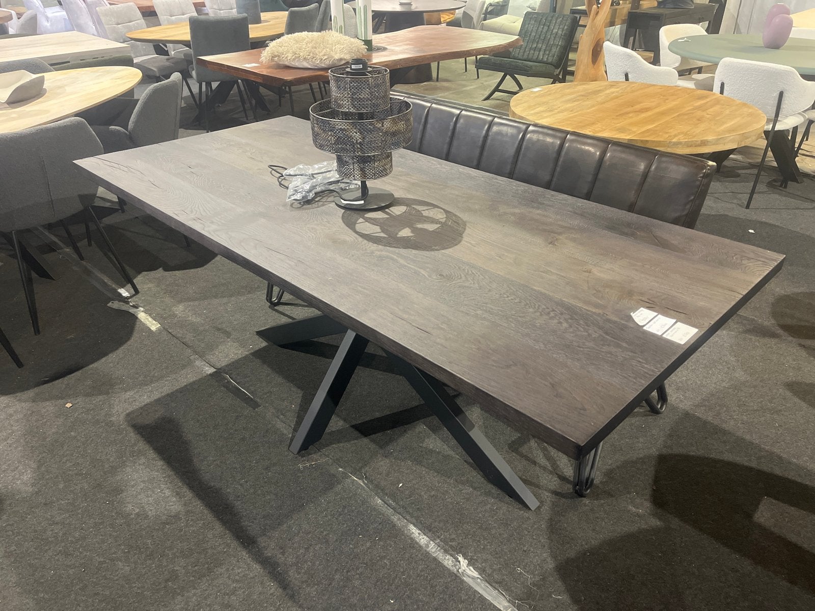 Massief eiken tafel 200x100 - Nu voor €350, Huis en Inrichting, Ophalen, Nieuw