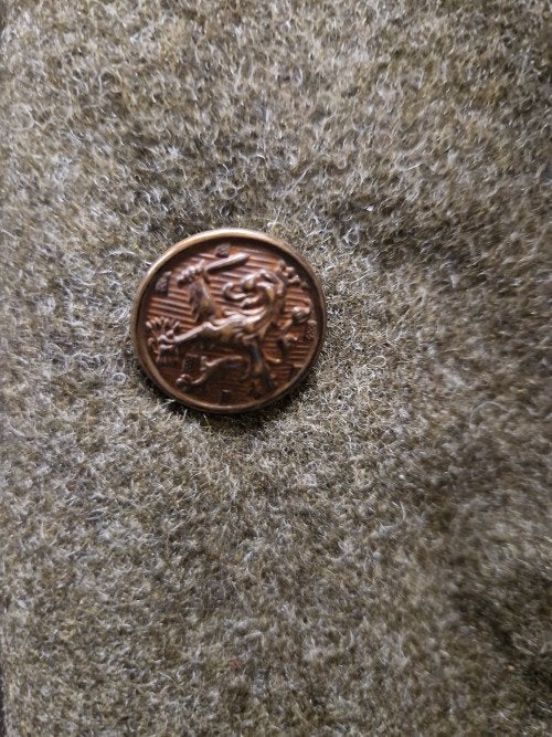 millitaire overjas motecht door mitin 1956, Ophalen of Verzenden, 'T Olde Gre-j, Info@toldegrej.nl, Endepoelstraat 20f Didam