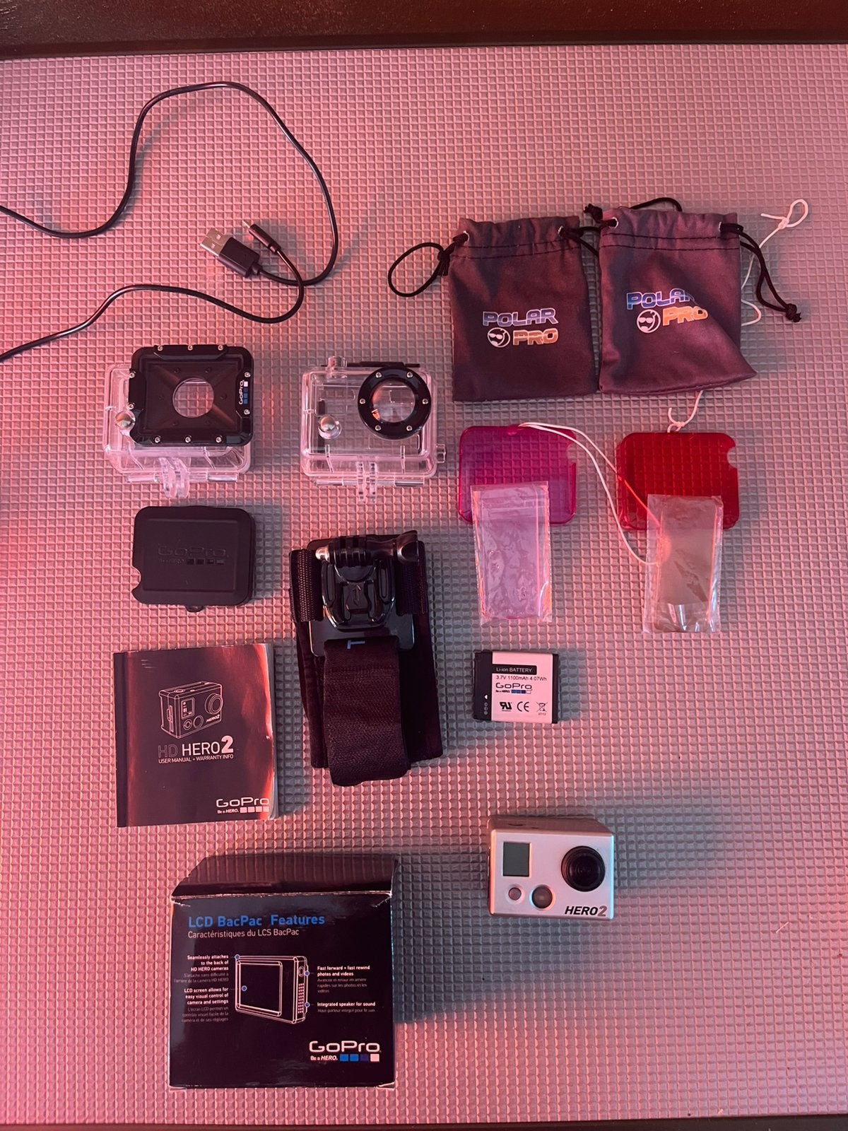 GoPro Hero 2 met accessoires, Ophalen of Verzenden, Gebruikt, GoPro