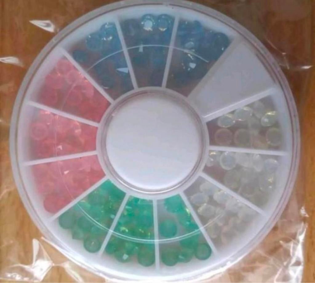 Nagelstenen diamanten opaal knutselen groot of klein, Overige kleuren, Nieuw, Ophalen of Verzenden, Handen en Nagels