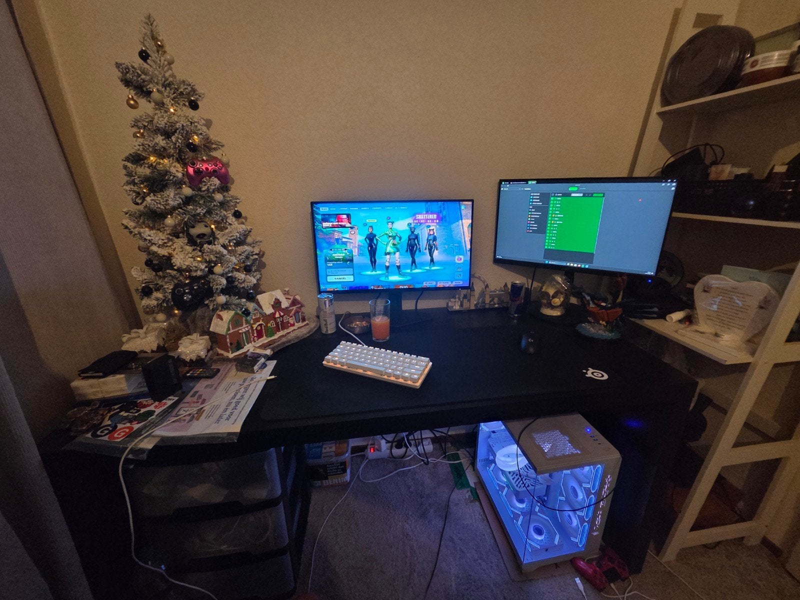 Game PC setup, Computers en Software, Desktop Pc's, Met monitor, 1 TB SSD, 32 GB, Extremegamer