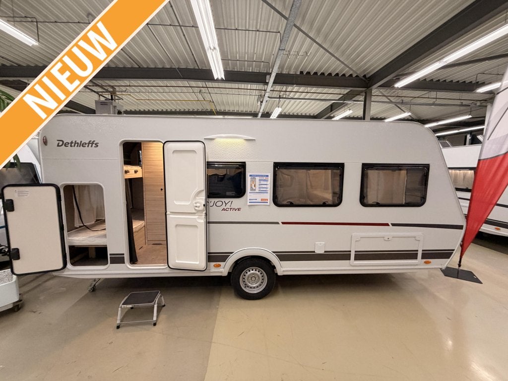 Dethleffs C'Joy Active 480 QLK +active pakket, Schokbreker, Dwarsbed, Bedrijf, Dethleffs