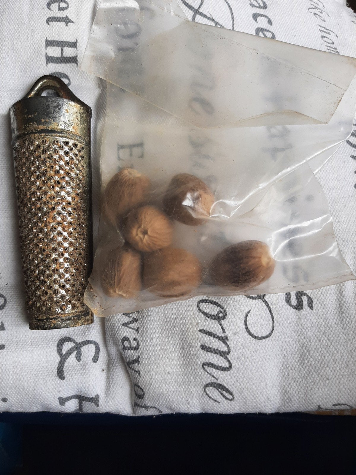 Oude Brocante Nootmuskaat Rasp uit West-Duitsland (ca. 1949), Ophalen of Verzenden