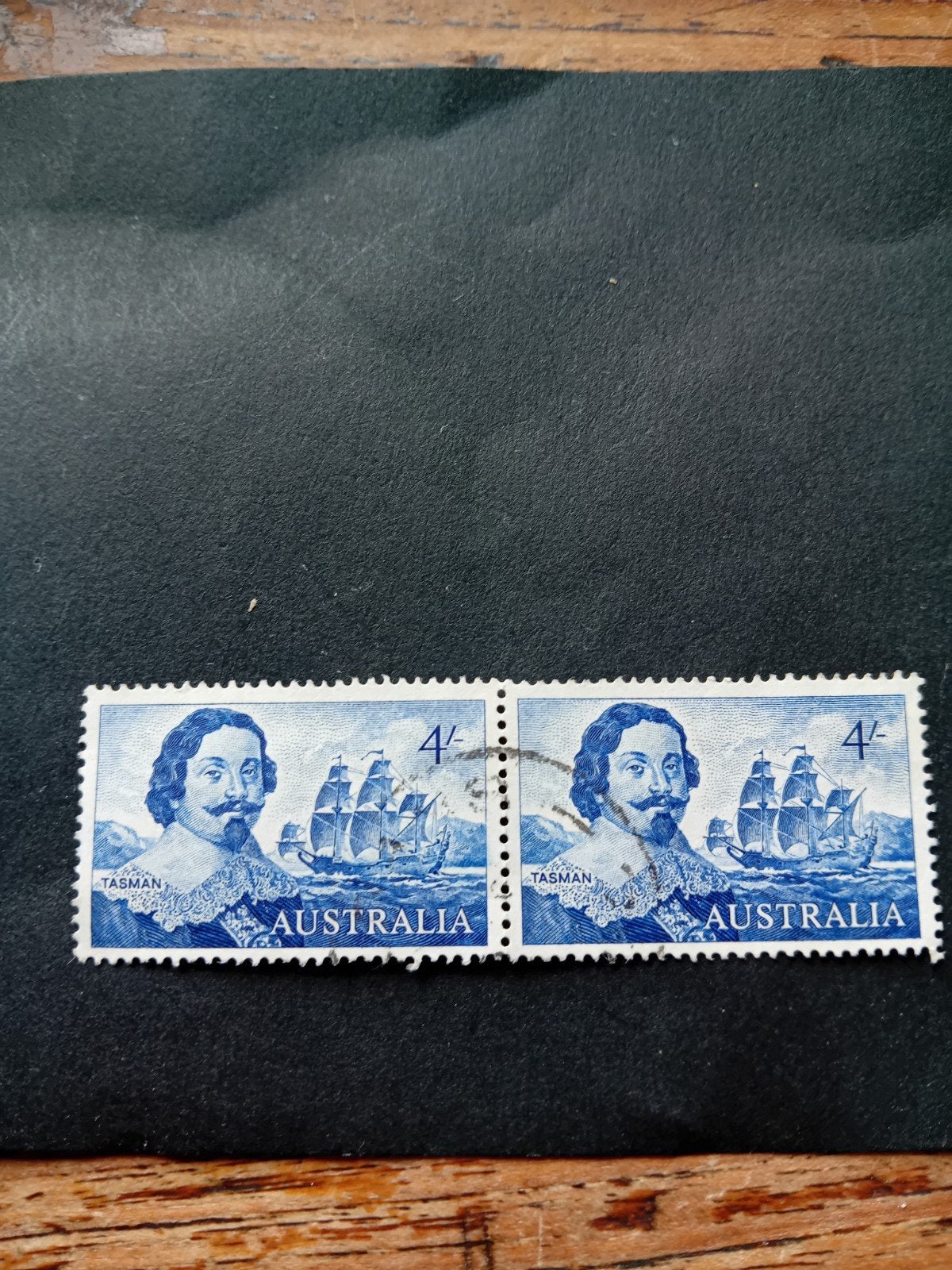 Australische postzegels Tasman 4/-, Ophalen of Verzenden