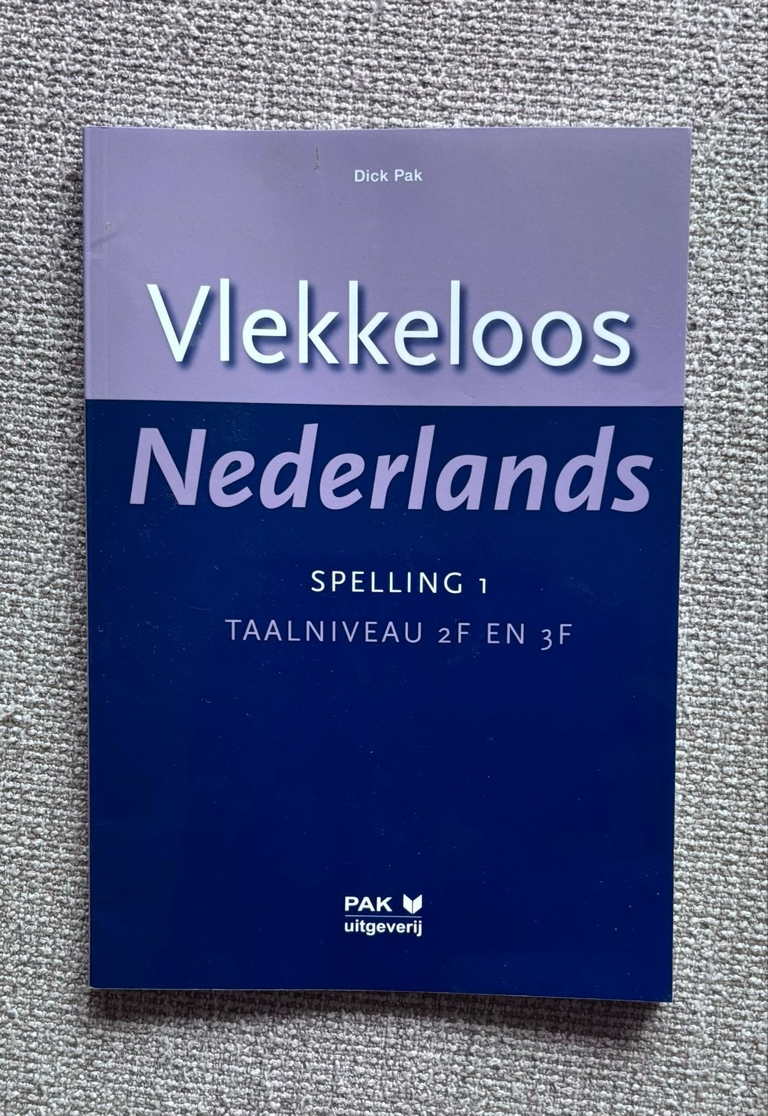 Vlekkeloos Nederlands Spelling 1 TaalNiveau 2F en 3F, Boeken, Ophalen of Verzenden, Alpha, Zo goed als nieuw, MBO