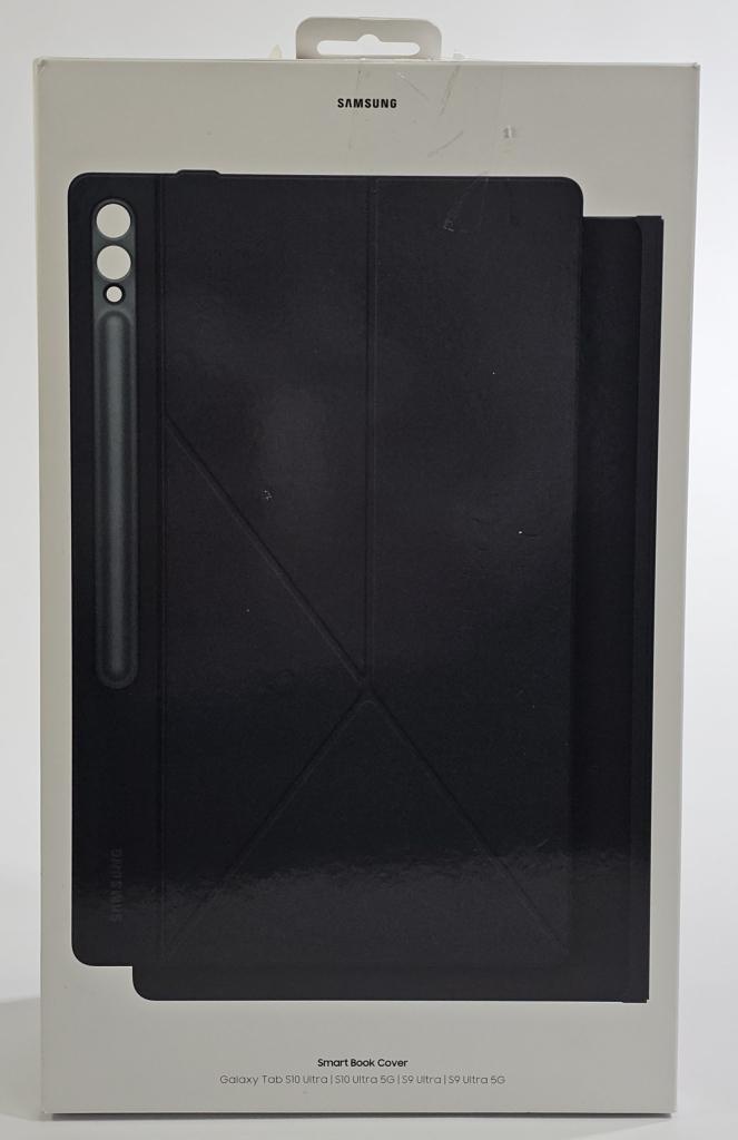 Samsung Tab S9 Ultra / S10 Ultra Book Cover - Zwart | Retour, Bescherming voor- en achterkant, Ophalen of Verzenden, Zo goed als nieuw
