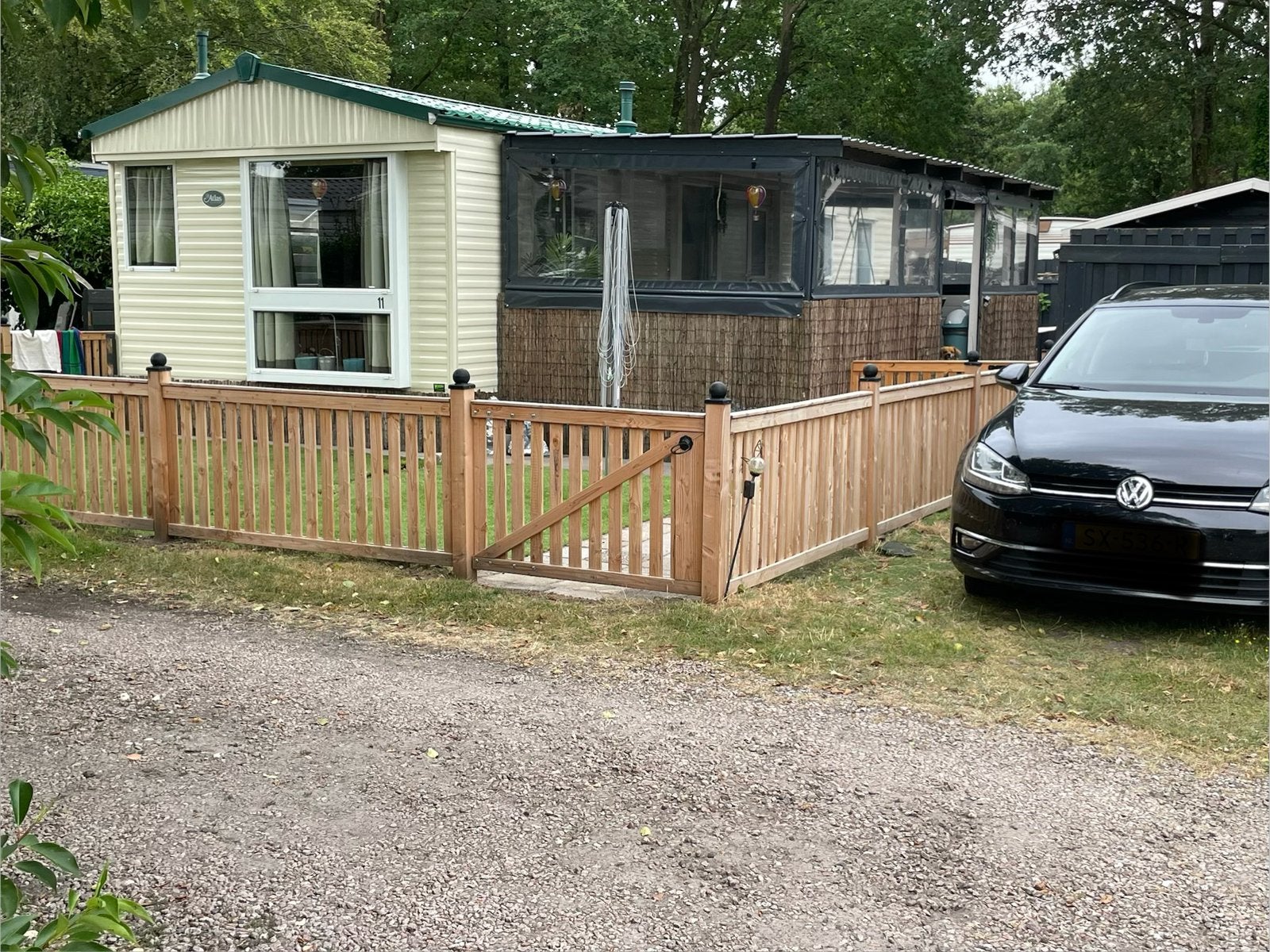 6 persoons stacaravan camping de Otterberg,Wijster ,Drenthe, Caravans en Kamperen, Stacaravans, Tot en met 6