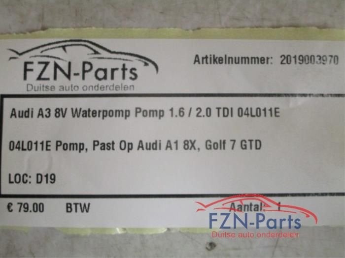 Waterpomp Audi A3 (22729303), Ophalen of Verzenden, Gebruikt