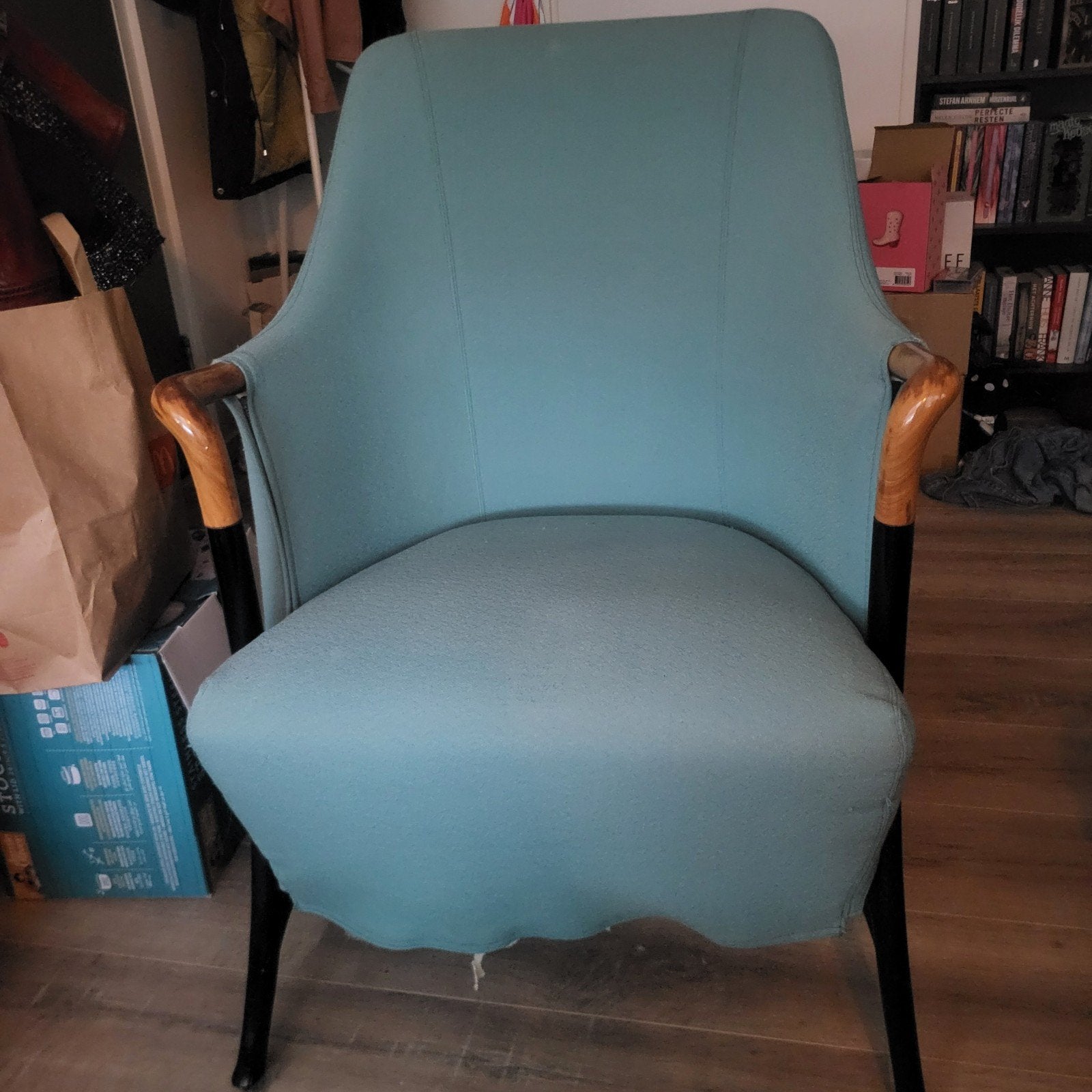 Giorgetti Progetti fauteuil, Ophalen, Gebruikt, 75 tot 100 cm, 50 tot 75 cm