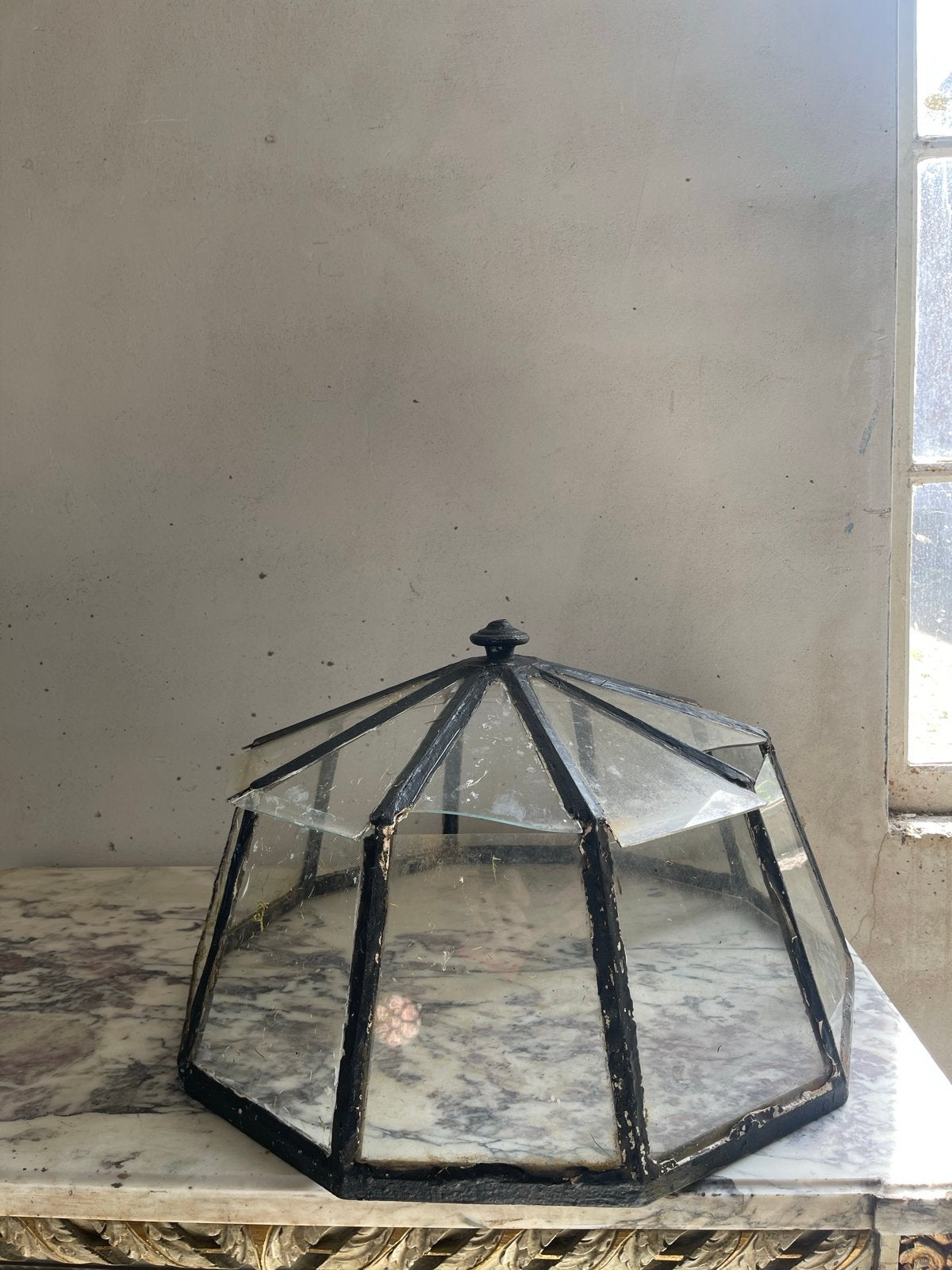 Antieke franse tuincloche  - Decoratief garden cloche, Gebruikt, Ophalen of Verzenden, Nvt, Nvt
