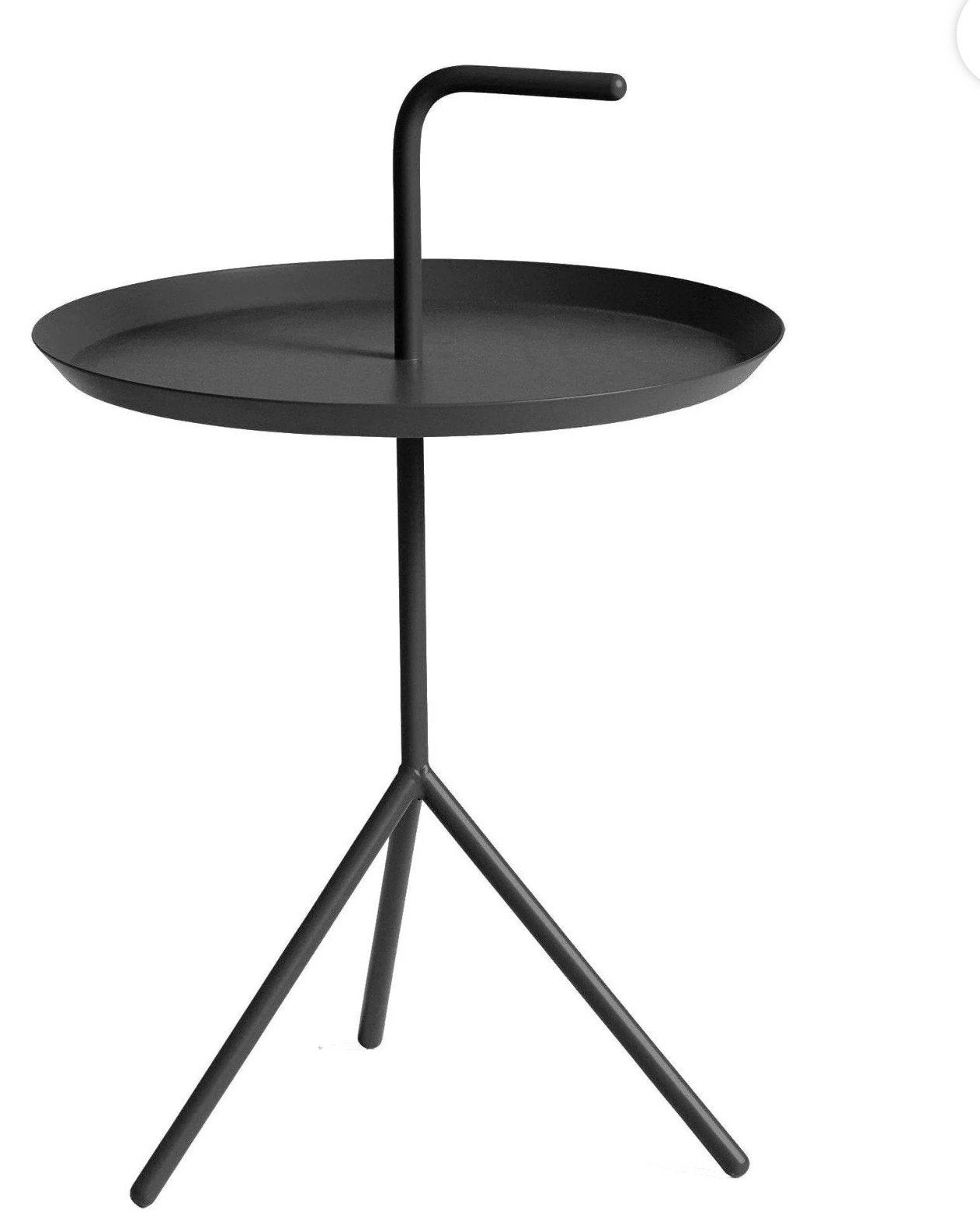 GEZOCHT GEVRAAGD HAY DLM zwart  38 cm bijzettafeltje, Ophalen, Minder dan 45 cm, Minder dan 55 cm, Rond