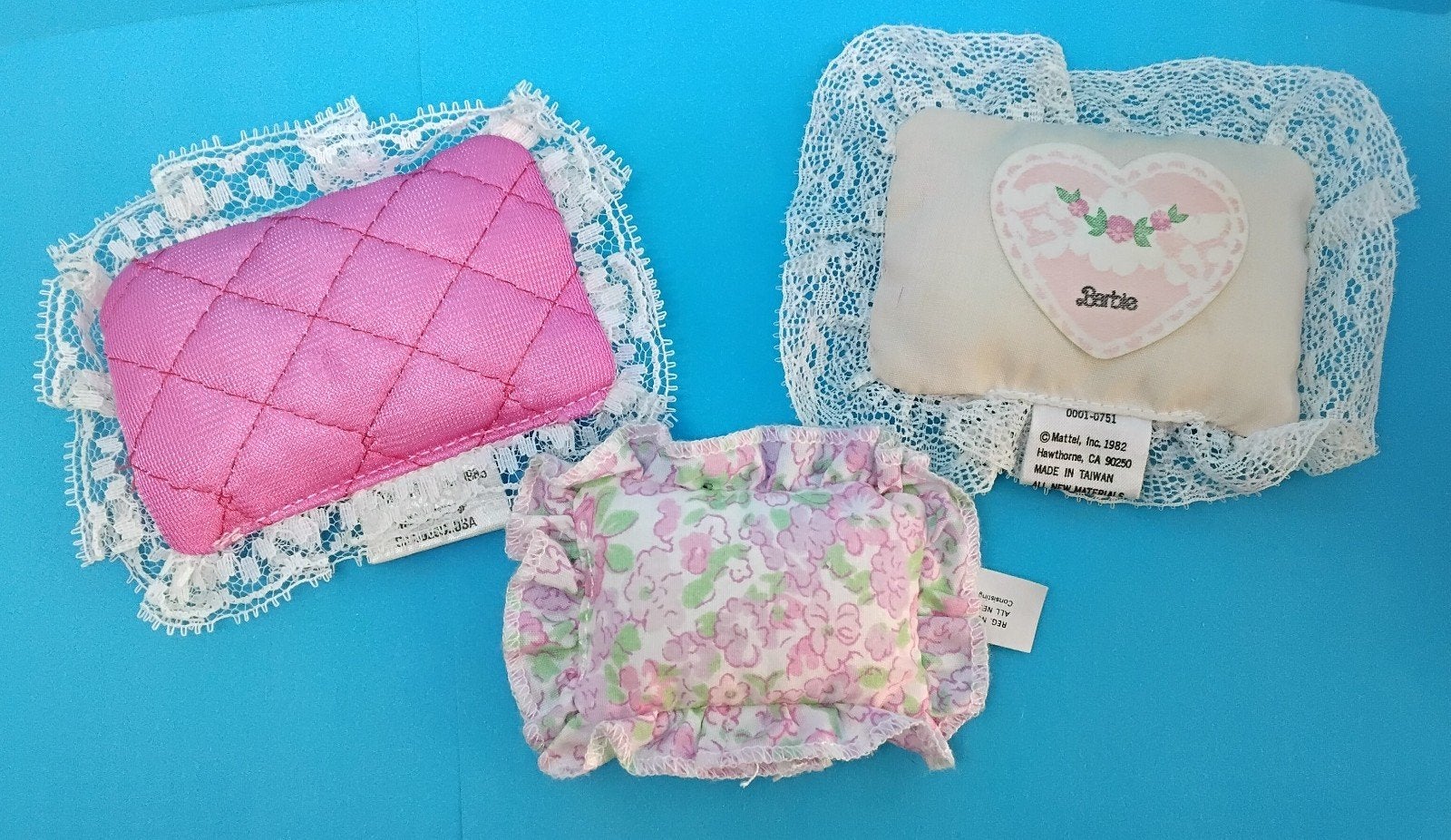 Vintage Barbie Kussentjes#1982/1985/1988 Mattel, Verzenden, Gebruikt, Accessoires