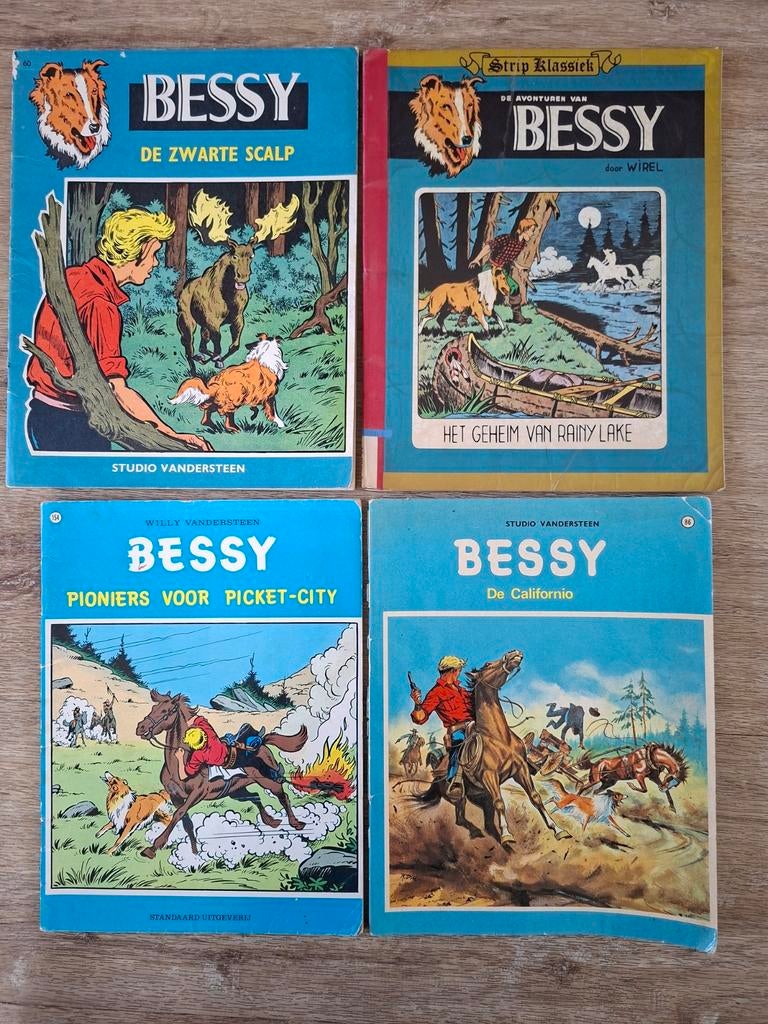 Bessy - De Zwarte Scalp - Vandersteen en Meer Bessy, Meerdere stripboeken, Ophalen of Verzenden, Gelezen