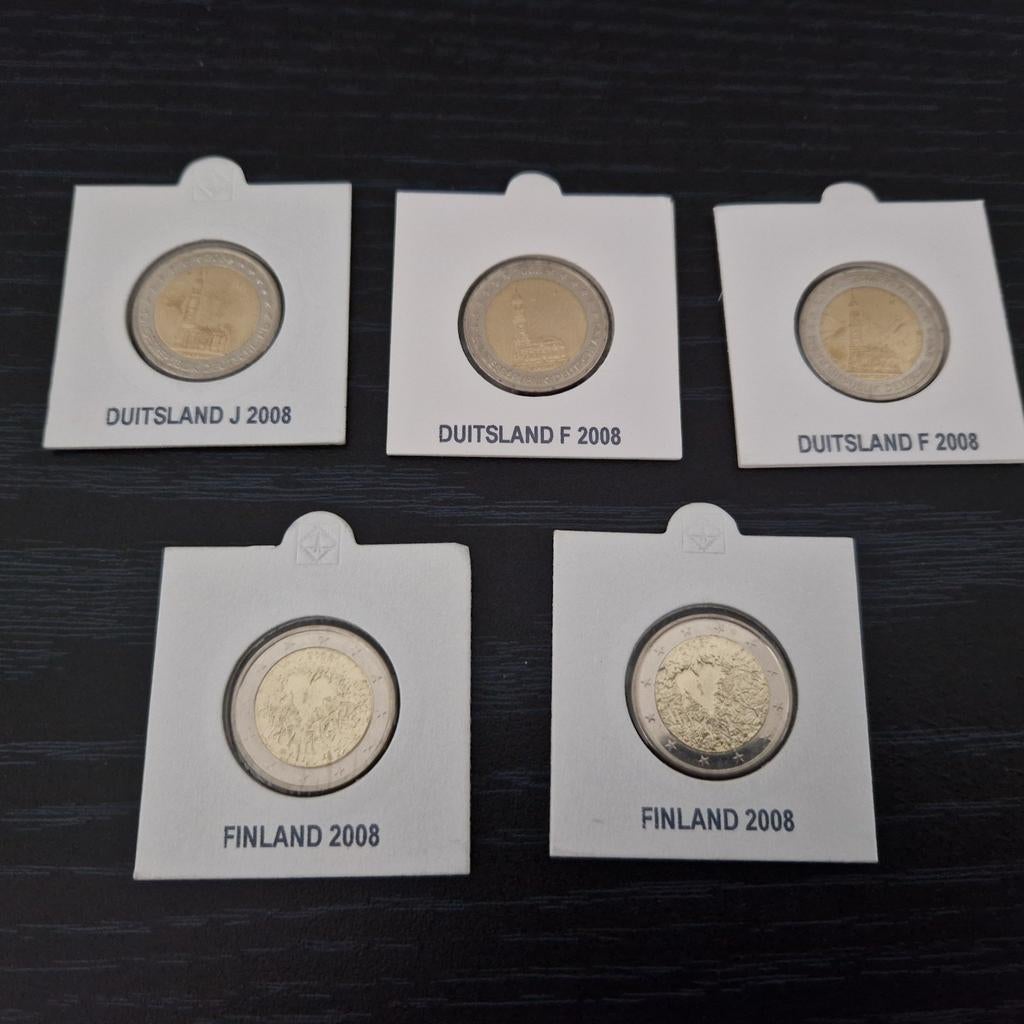 2 Euro Munten Duitsland en Finland 2008, Ophalen of Verzenden, Overige landen, 2 euro, Setje
