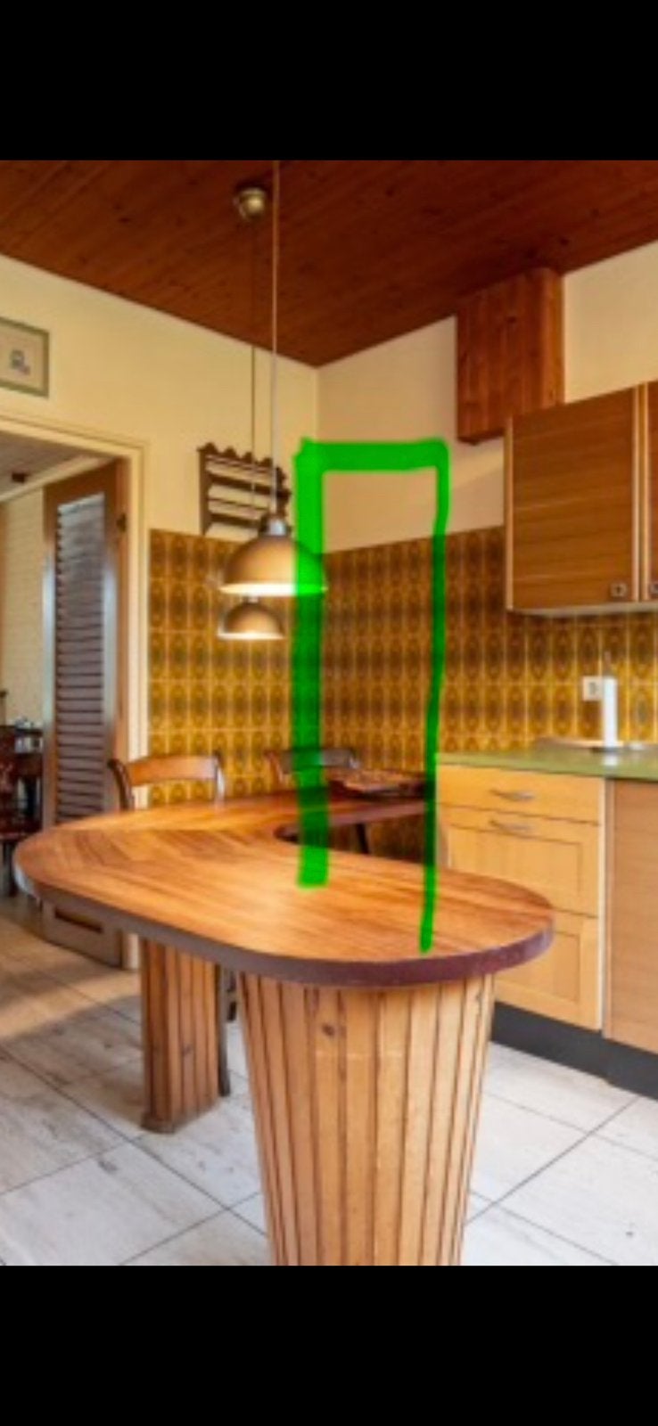 Jaren 70 bar/keuken tafel 1977, Huis en Inrichting, Tafels | Salontafels, Ophalen, Gebruikt, 50 tot 100 cm, Minder dan 50 cm