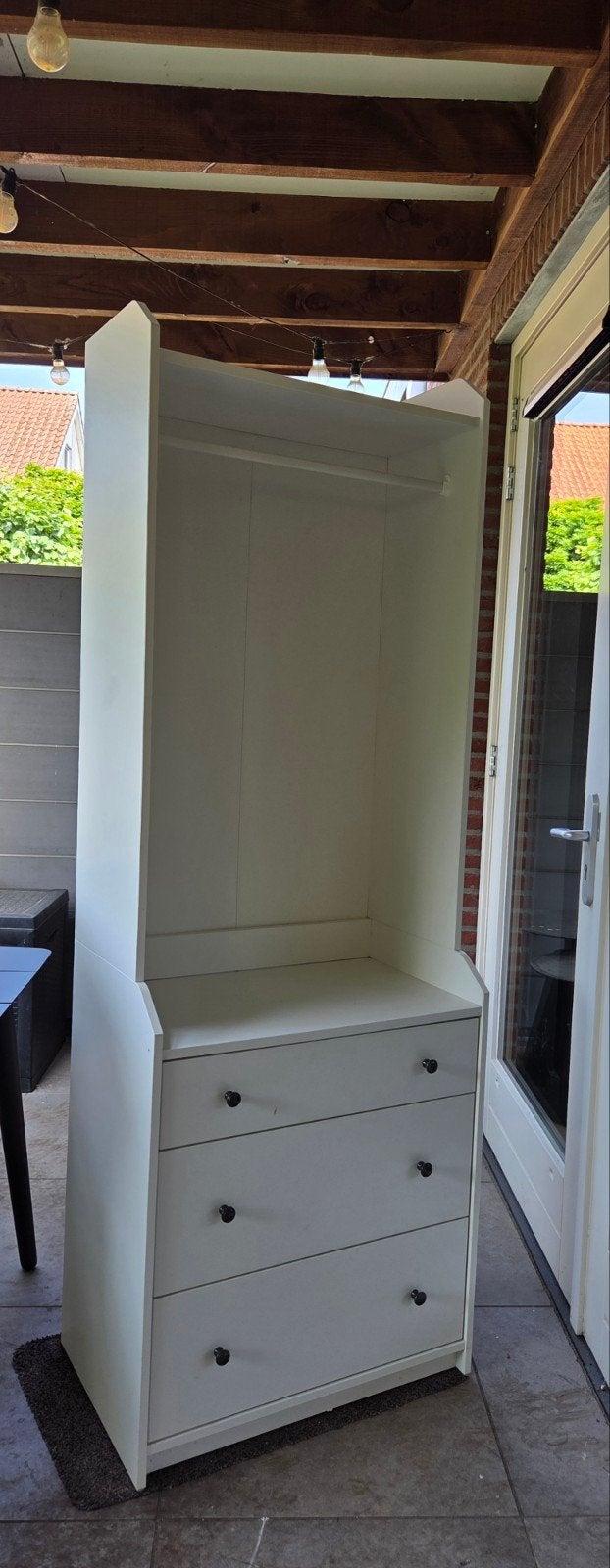 IKEA Hauga open kledingkast met lades, Huis en Inrichting, Kasten | Kledingkasten, Ophalen, Gebruikt, Modern, Scandinavisch, 200 cm of meer