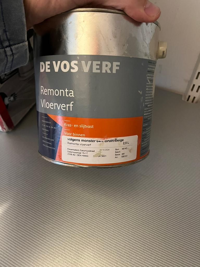 Ramonta vloerverf grijs, Doe-het-zelf en Verbouw, Verf, Beits en Lak, 5 tot 10 liter, Nieuw, Ophalen of Verzenden, Verf