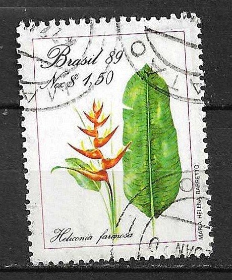 BRAZILIE 1989-voor M.C.Cadee 0.05, Ophalen of Verzenden, Gestempeld, Zuid-Amerika
