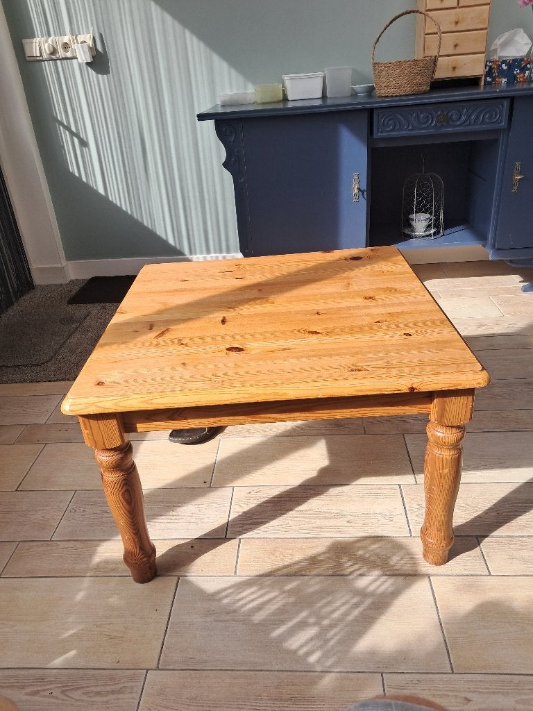 Grenen salontafel, Huis en Inrichting, Tafels | Salontafels, Ophalen, Gebruikt, 100 tot 150 cm, 50 tot 100 cm