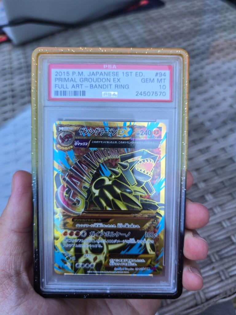 Primal Groudon EX 1st ed. PSA 10, Ophalen of Verzenden, Zo goed als nieuw, Losse kaart, Foil