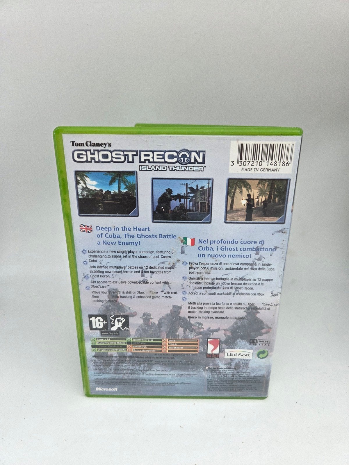 Tom Clancy's Ghost Recon Island Thunder Xbox, Ubisoft, Online, Gebruikt, Ubisoft Entertainment S.A., 2 Cité de l'Innovation, 93696 Pantin Cedex, France