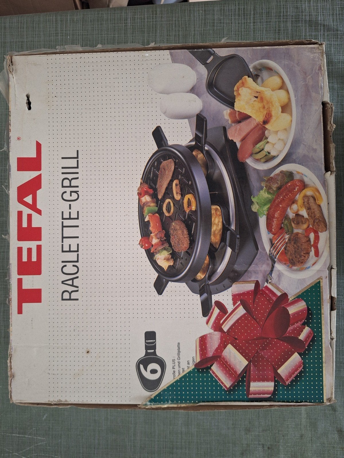 Tefal Raclette-Grill voor 6 personen, Ophalen, Gebruikt, 4 t/m 7 personen
