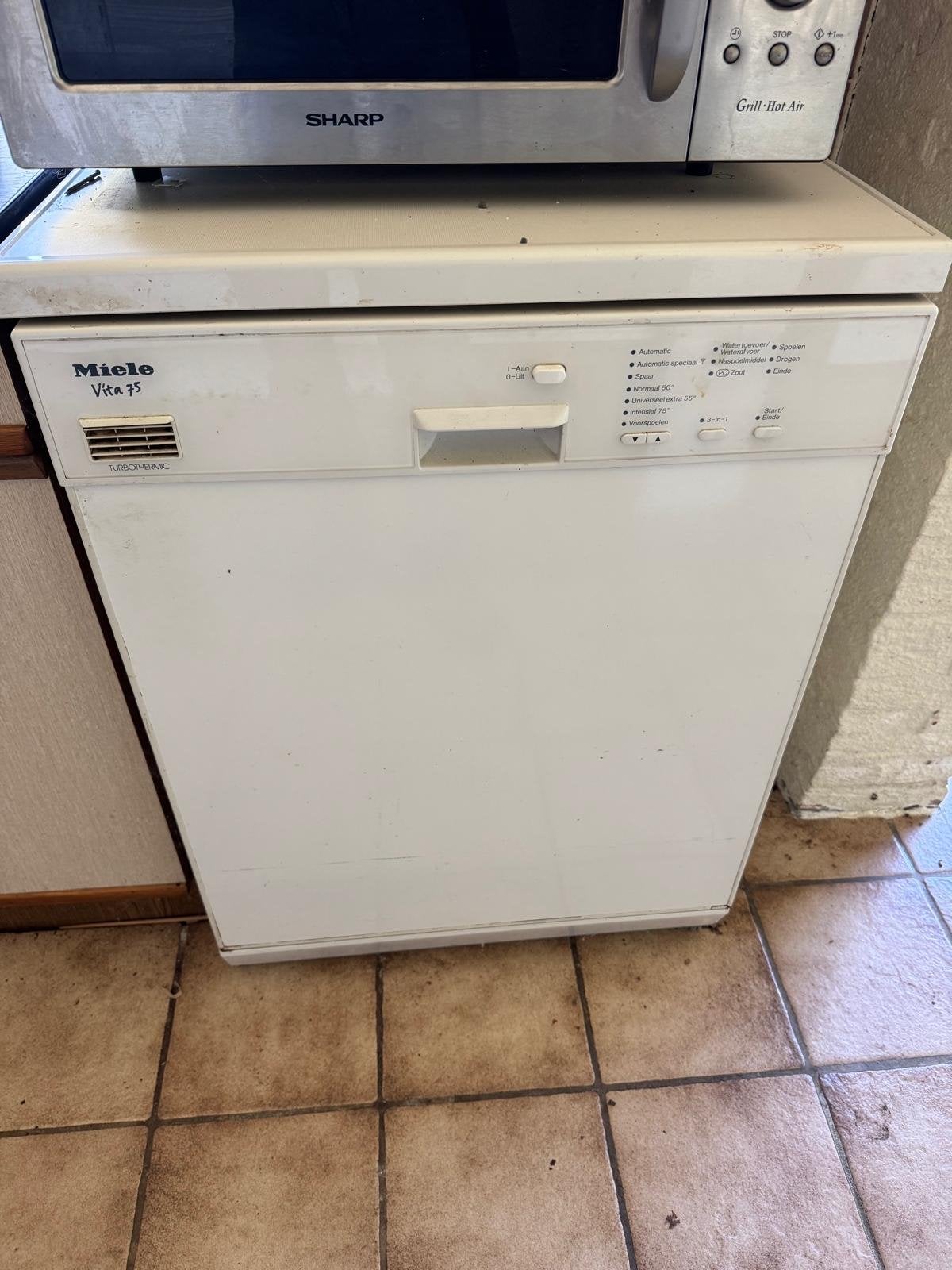 Miele Vita 75 Vaatwasser - Vrijstaand, Gebruikt, Witgoed en Apparatuur, Vaatwasmachines, Ophalen, Gebruikt, 60 cm of meer, Voorspoelprogramma