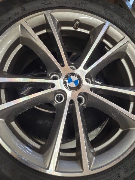 Orginele BMW velgen met winterbanden ZGAN!, Auto-onderdelen, Banden en Velgen, Ophalen, Gebruikt, Velg(en), 17 inch