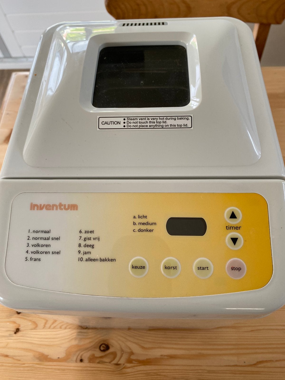 Te koop broodbakmachine, Gebruikt, Kijkvenster, 400 tot 800 gram deeg, Ophalen