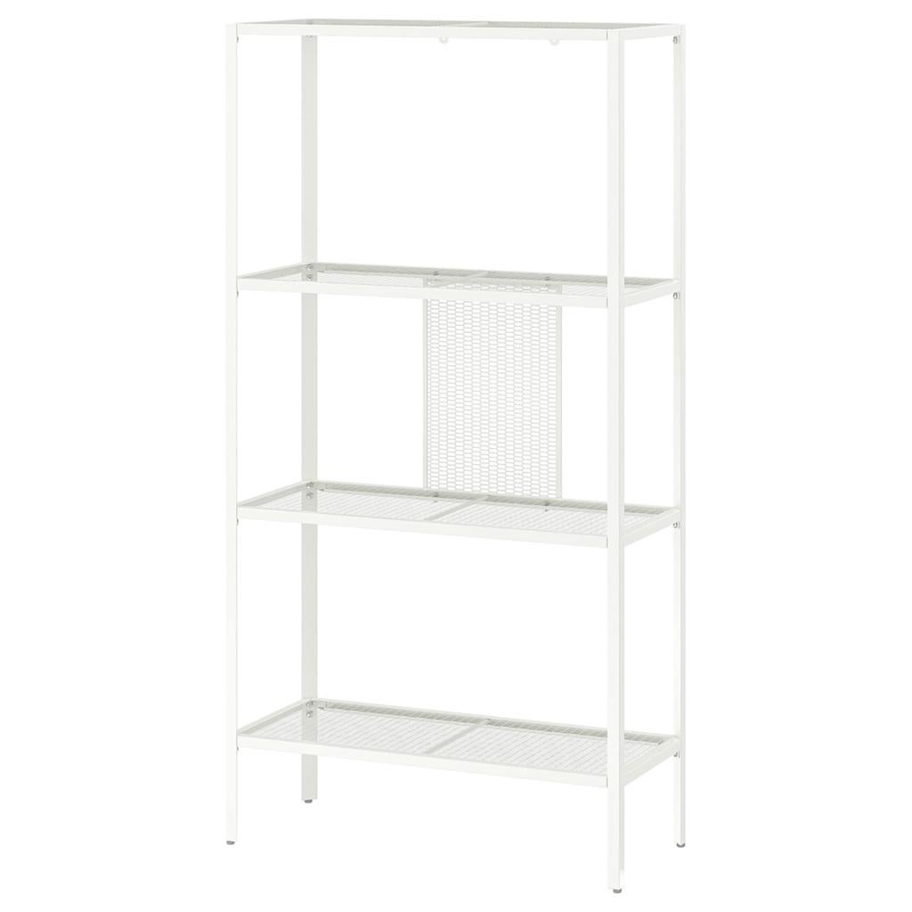 Ikea Witte metalen stellingkast met 4 planken 60x25x116, Huis en Inrichting, Kasten | Stellingkasten, Gebruikt, Ophalen of Verzenden