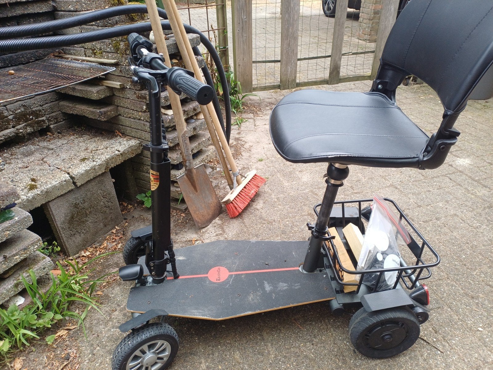 inklapbare scootmobiel, ideaal voor in achterbak auto, 10 km/u of minder, Gebruikt, 15 km of minder, Ophalen