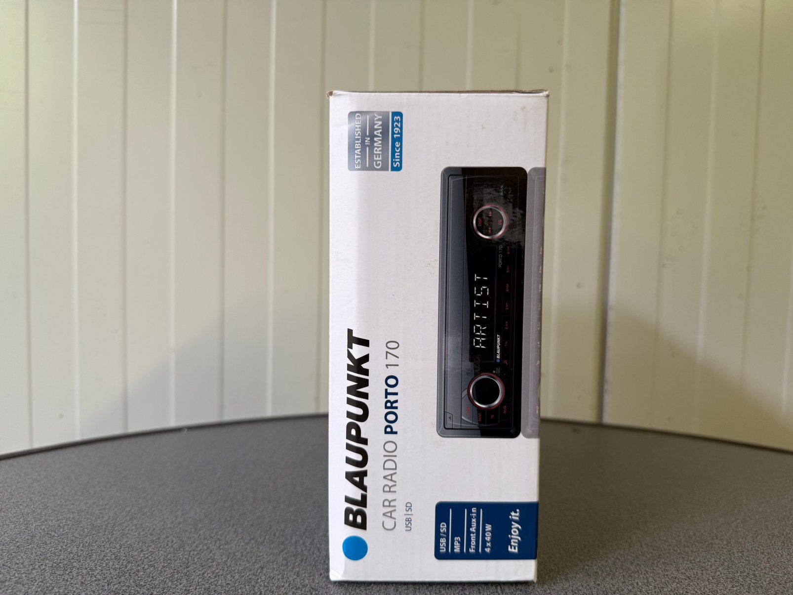 Blaupunkt Autoradio Deckless Porto 170 USB, SD, MP3, Auto diversen, Ophalen of Verzenden, Zo goed als nieuw