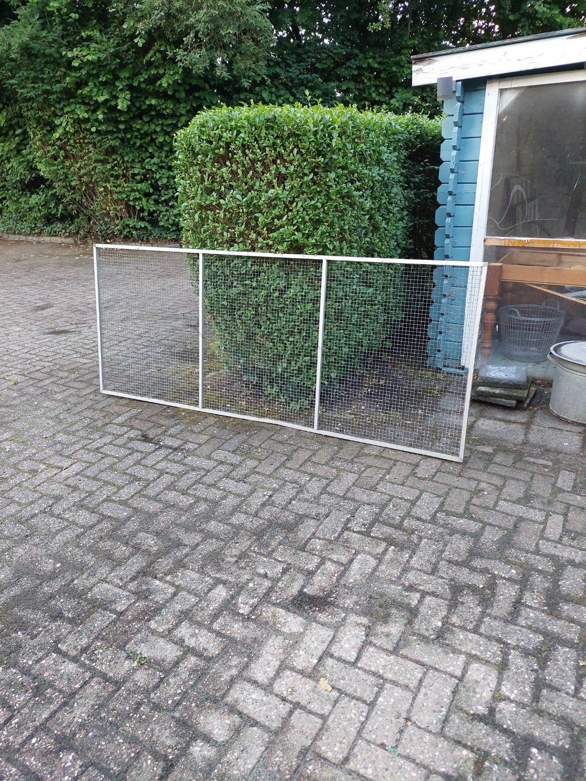 Volierepanelen, Dieren en Toebehoren, Vogels | Hokken en Kooien, Ophalen of Verzenden, Gebruikt, Aluminium, Volière