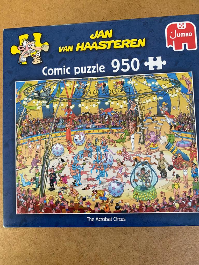 Jan v Haasteren  Circus. 950 st, Ophalen of Verzenden, 500 t/m 1500 stukjes, Zo goed als nieuw
