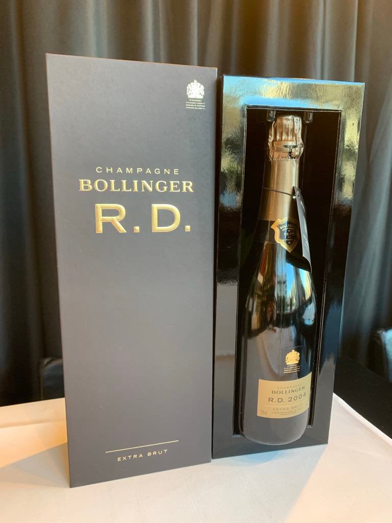 Bollinger vintage Champagne RD 2004, Verzamelen, Wijnen, Ophalen, Zo goed als nieuw, Frankrijk, Champagne