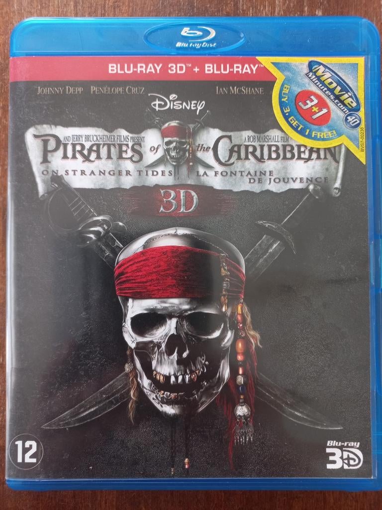 Pirates of the Caribbean: On Stranger Tides Blu-ray 3D, Ophalen of Verzenden, Zo goed als nieuw, Avontuur