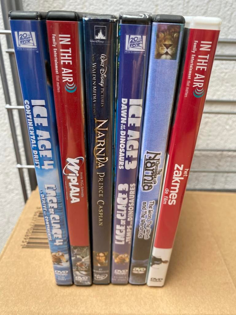 DVD Boxset: Ice Age, Narnia, Wiplala, Zakmes, In the Air, Alle leeftijden, Ophalen of Verzenden, Gebruikt, Boxset