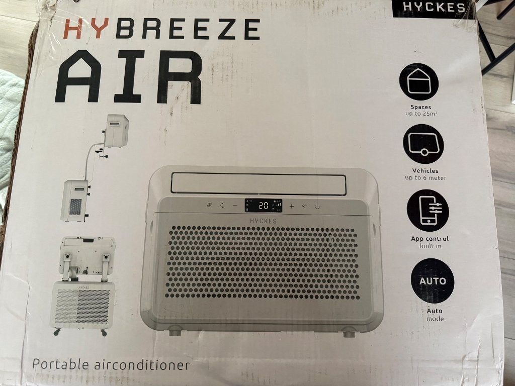 Airco caravan / camper | hybreeze air splitairco, Ophalen, Minder dan 60 m³, 3 snelheden of meer, Zo goed als nieuw