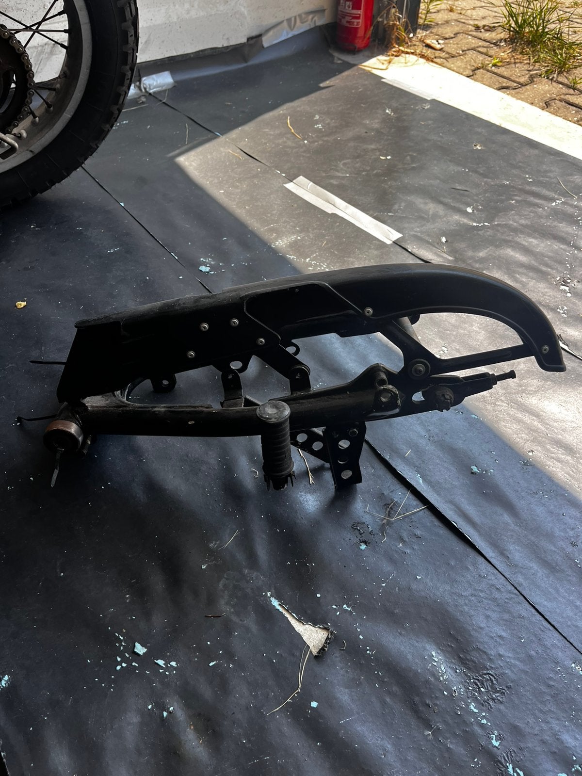 Complete achterbrug Yamaha XT500, Ophalen of Verzenden, Gebruikt