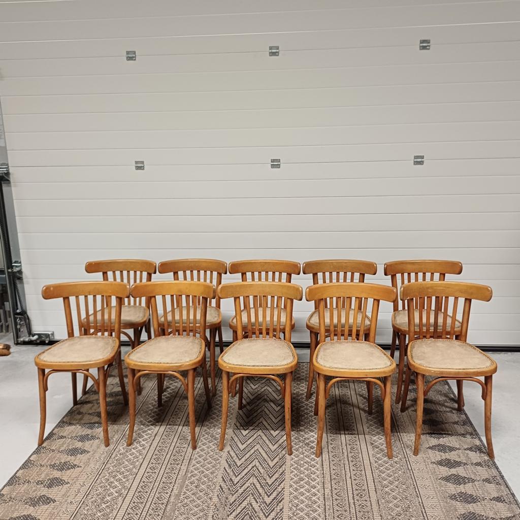10x houten stoelen cafestoelen horeca mancave partij stoelen, Huis en Inrichting, Stoelen, Gebruikt, Vijf, Zes of meer stoelen
