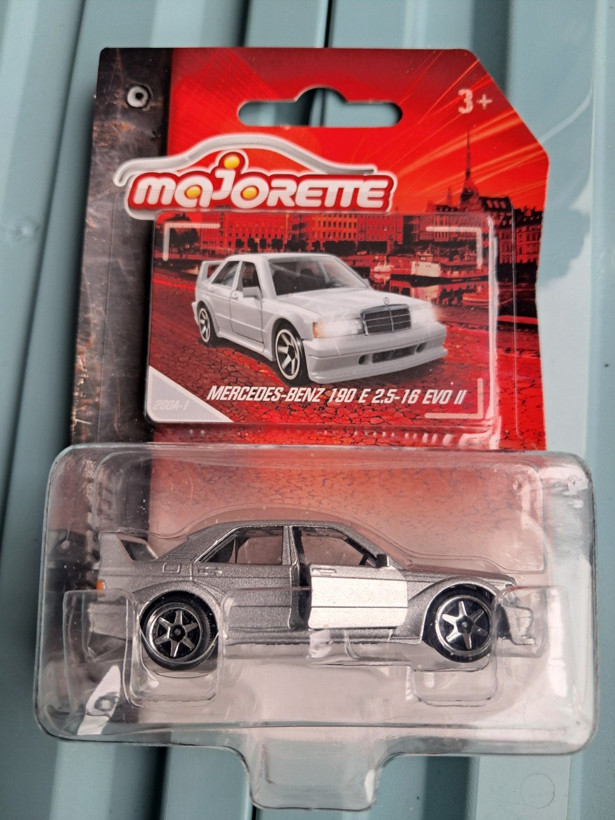 Majorette Mercedes-benz 190E 2,5-16 EVO II zilver nieuw ovp, Ophalen of Verzenden, Nieuw, Auto