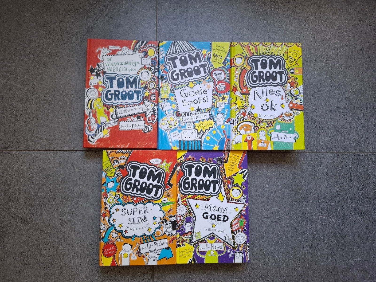 5 delen Tom Groot 1 tm 5, Ophalen of Verzenden, Zo goed als nieuw, Liz Pichon
