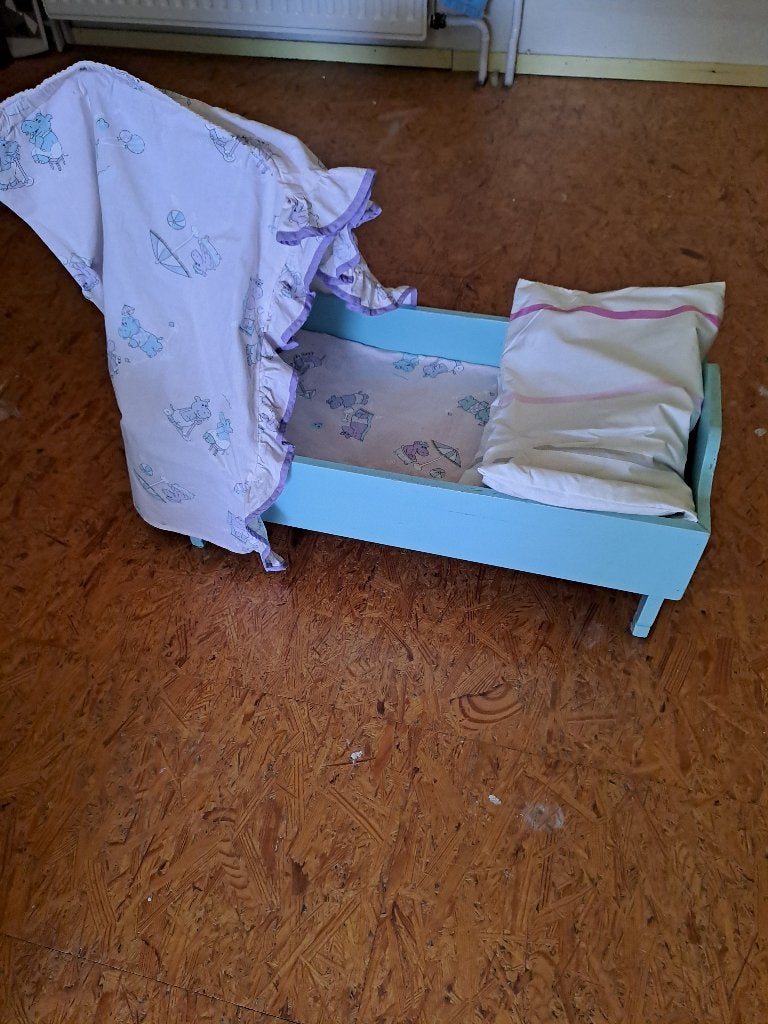 poppenbedje, Ophalen, Gebruikt, Babypop
