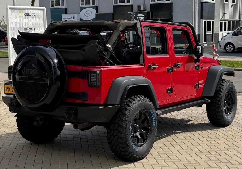 ‼️JEEP WRANGLER JK 3.8 V6 SAHARA HARD/SOFTTOP YOUNGTIMER‼️, Auto's, Zwart, Leder, Bedrijf, Vierwielaandrijving