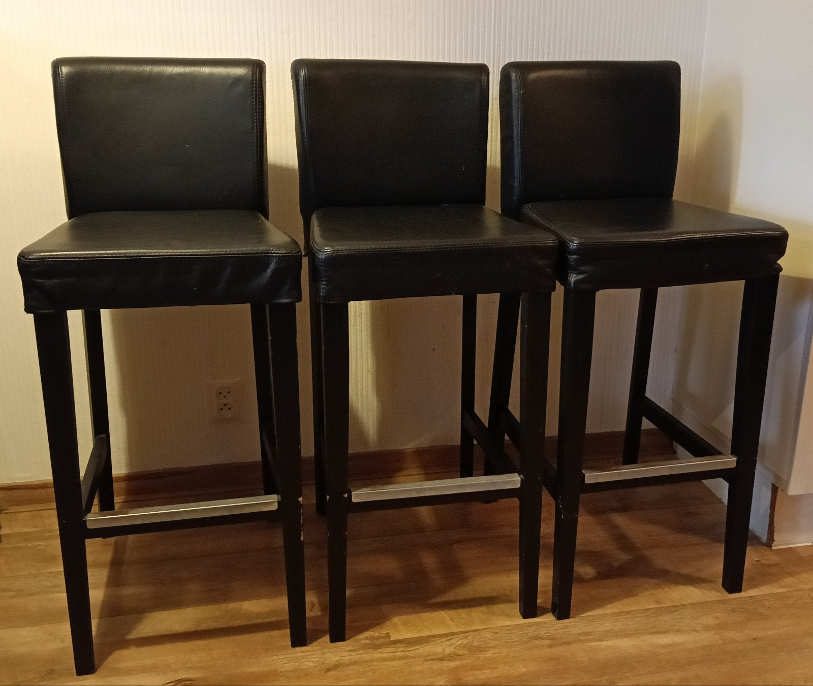 IKEA HENRIKSDAL barkrukken (3 stuks) met voetensteun, Ophalen, Gebruikt, 60 tot 90 cm
