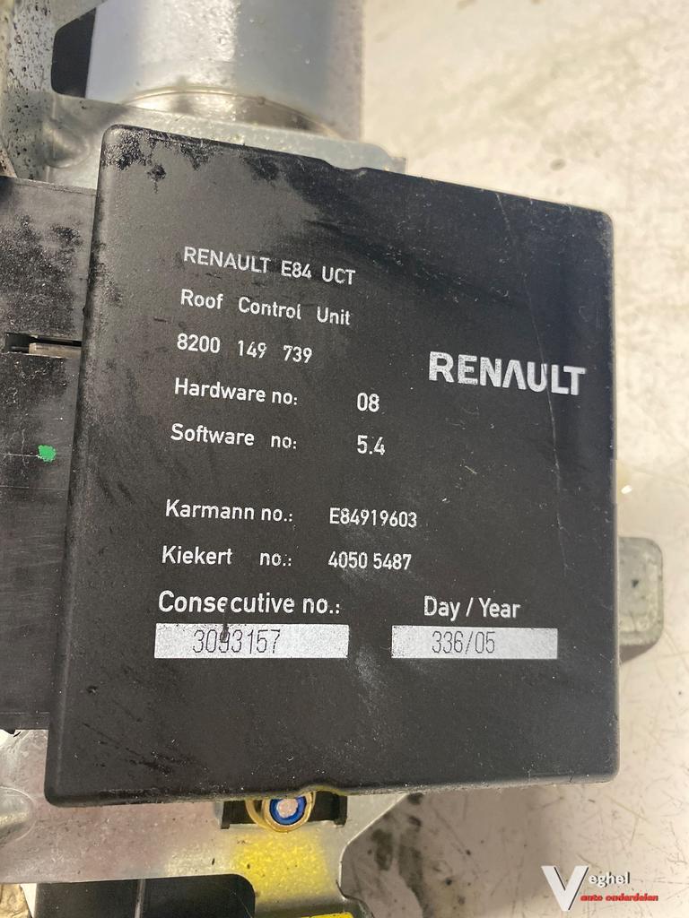 Renault Megane Cabrio 2.0 16v 2006 2500167 Cabriodak pomp /, Auto-onderdelen, Gebruikt, -, -, Ophalen of Verzenden